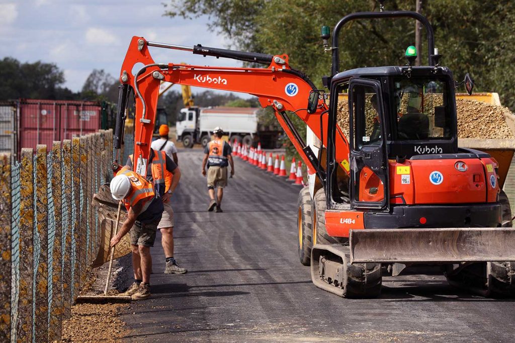 construction work at Waterbeach Barracks