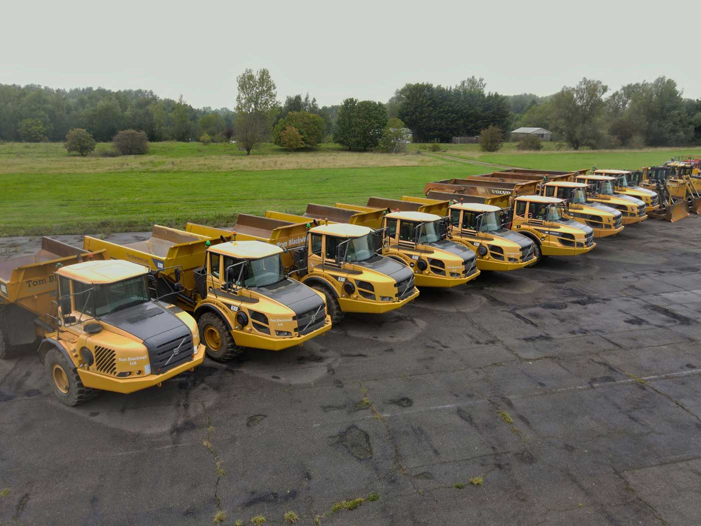 Trucks parked at Waterbeach Barracks to promote new jobs